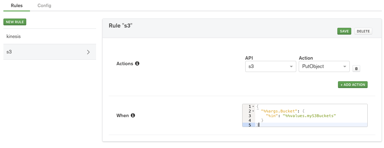 AWS S3 rule