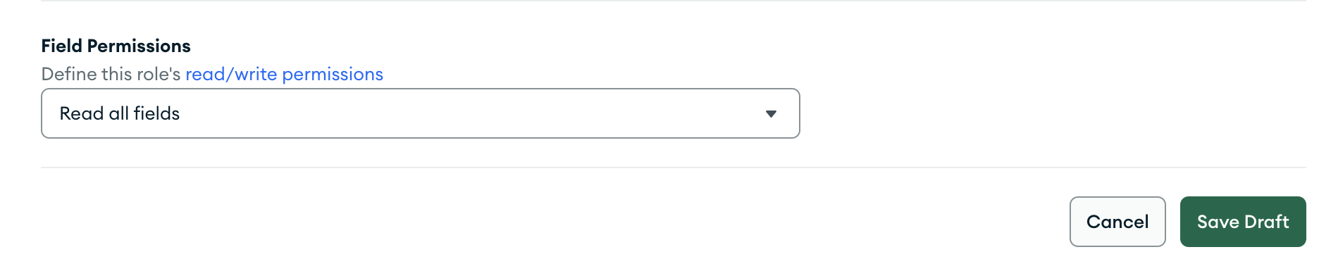 A role with permission to read all document fields